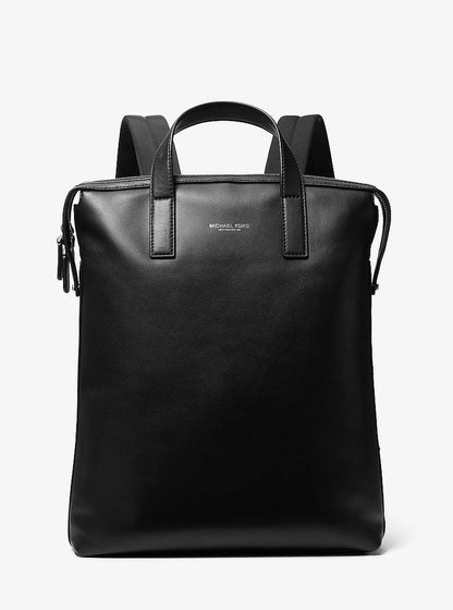 Michael Kors Nicholas Leather Convertible Backpack BLACK