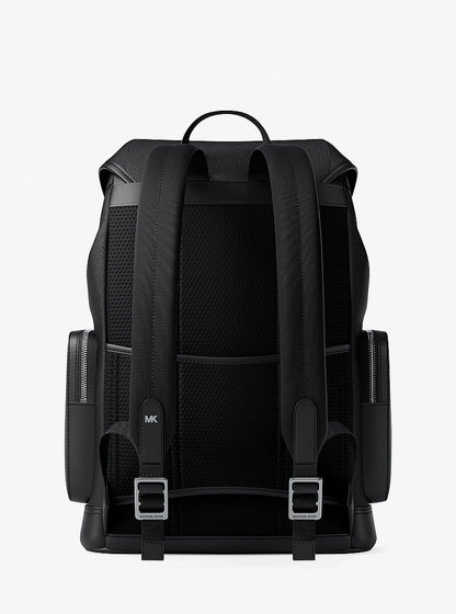 Michael Kors Jet Set Pebbled Leather Backpack BLACK