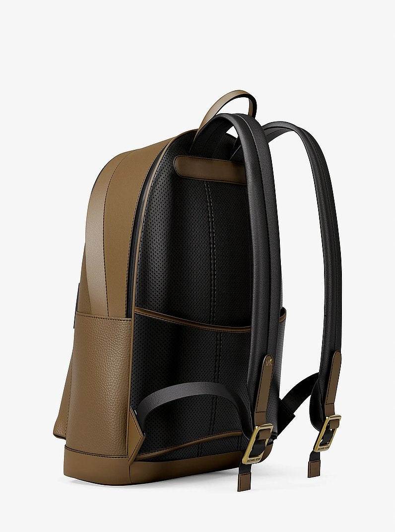 Michael Kors Jet Set Pebbled Leather Backpack LODEN