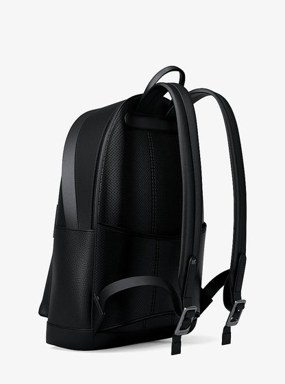 Michael Kors Jet Set Pebbled Leather Backpack BLACK