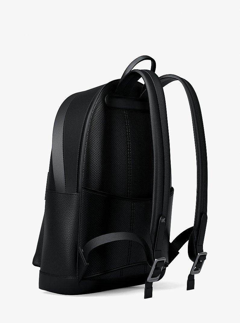 Michael Kors Jet Set Pebbled Leather Backpack BLACK