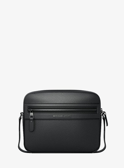 Michael Kors Jet Set Pebbled Leather Crossbody Bag BLACK