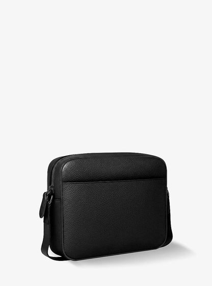 Michael Kors Jet Set Pebbled Leather Crossbody Bag BLACK