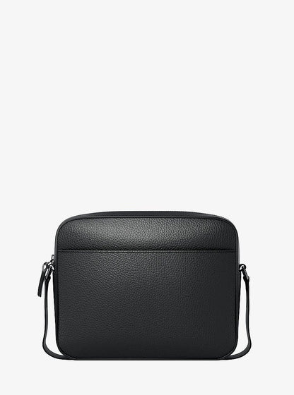 Michael Kors Jet Set Pebbled Leather Crossbody Bag BLACK