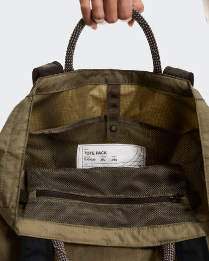 On Tote Pack 25L Olive | Black