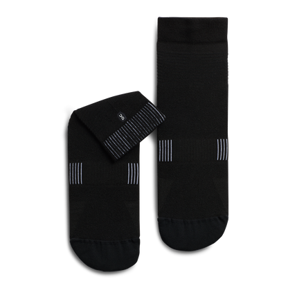 On Ultralight Mid Sock Black | White (Women'S)