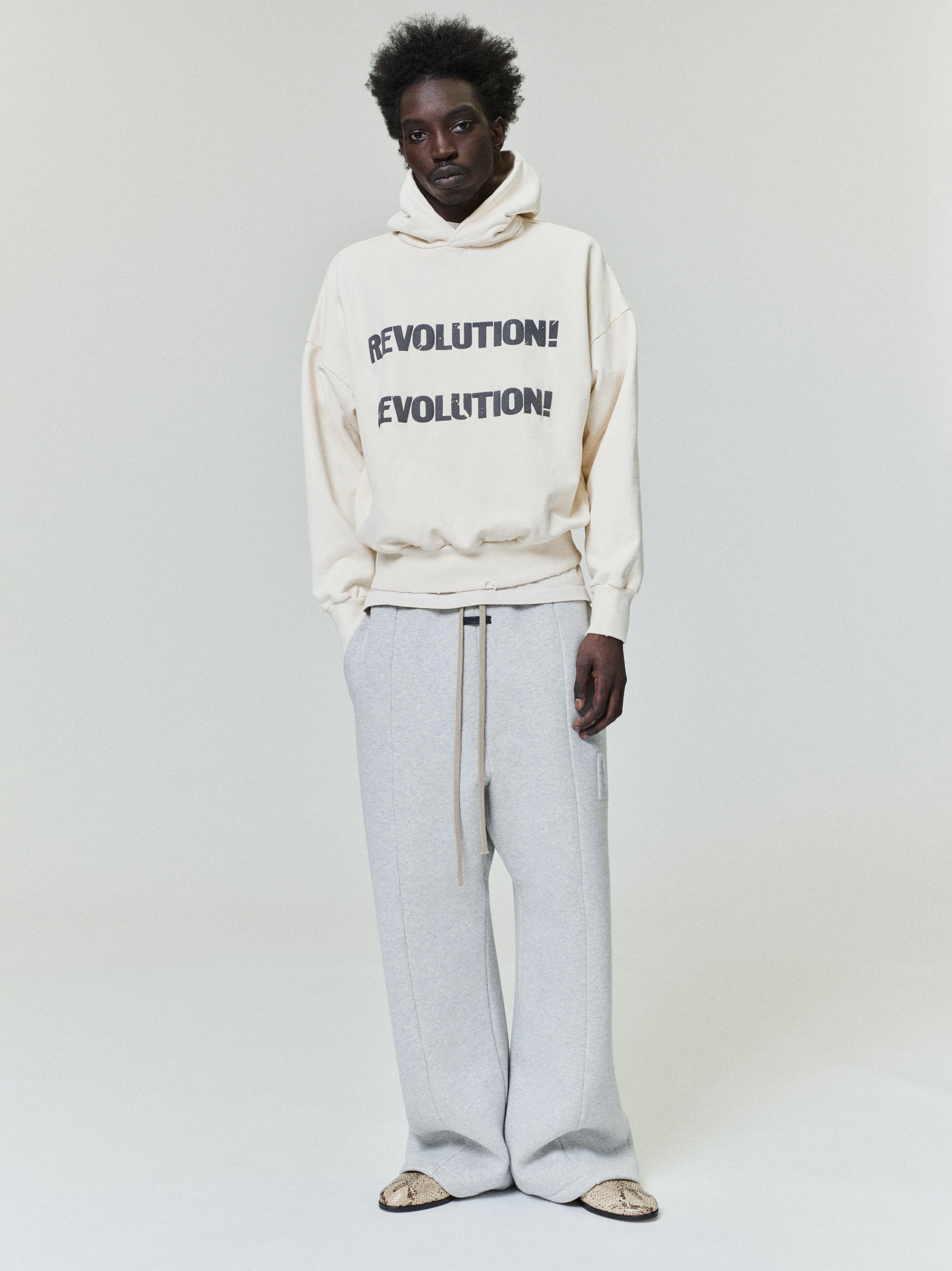 Essentials Revolution Hoodie Cream/Black