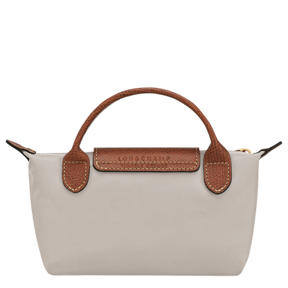 Longchamp Le Pliage Original Pouch with handle Pebble