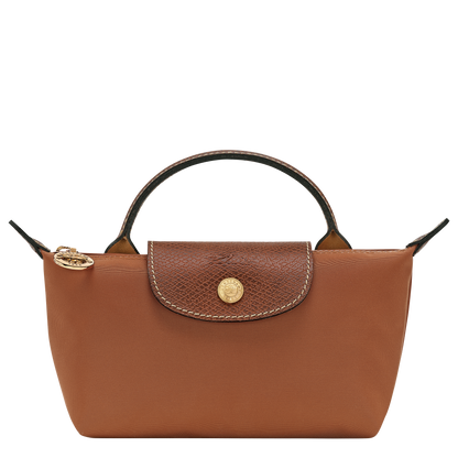 Longchamp Le Pliage Original Pouch with handle Cognac