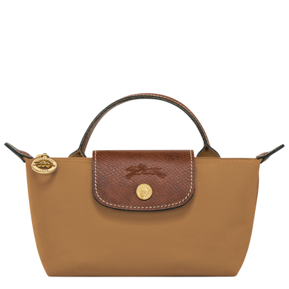 Longchamp Le Pliage Original Pouch with handle Fawn
