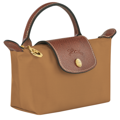 Longchamp Le Pliage Original Pouch with handle Fawn