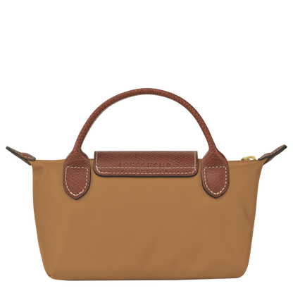 Longchamp Le Pliage Original Pouch with handle Fawn