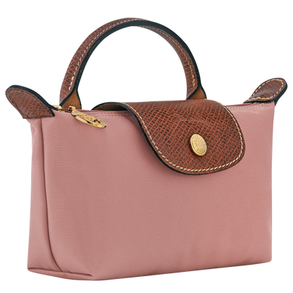Longchamp Le Pliage Original Pouch with handle Pink Tea