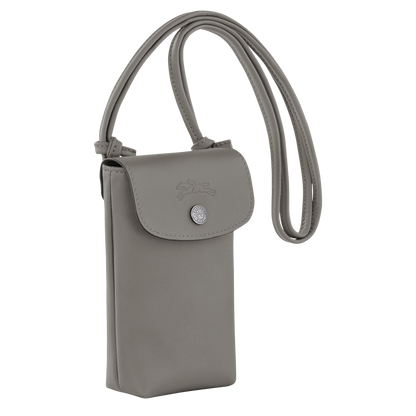 Longchamp Le Pliage Xtra Phone case with leather lace Turtledove