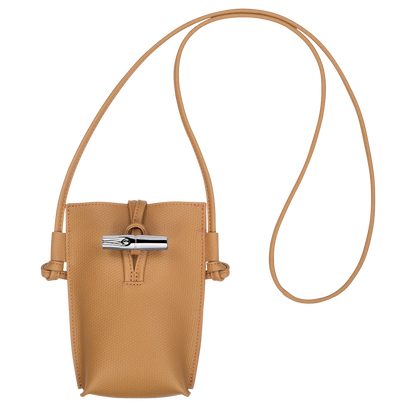 Longchamp Le Roseau Phone case Walnut
