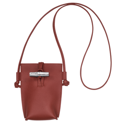 Longchamp Le Roseau Phone case Chestnut