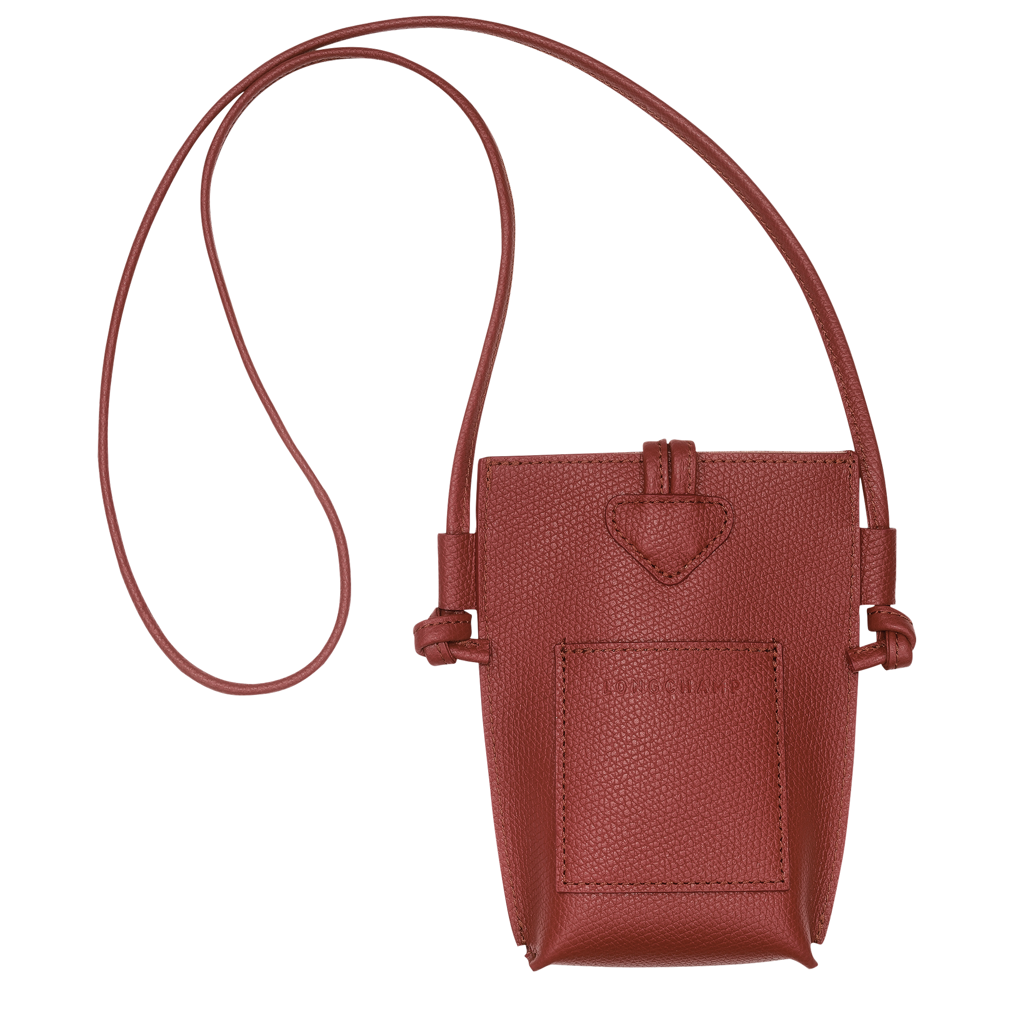 Longchamp Le Roseau Phone case Chestnut