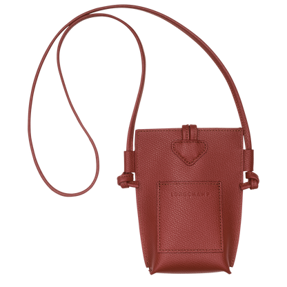 Longchamp Le Roseau Phone case Chestnut