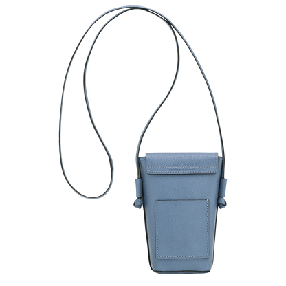 Longchamp Épure Phone case with leather lace Slate
