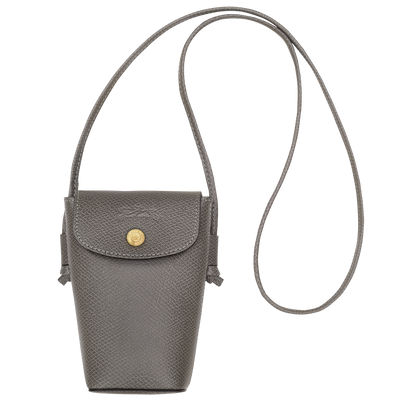 Longchamp Épure Phone case with leather lace Turtledove