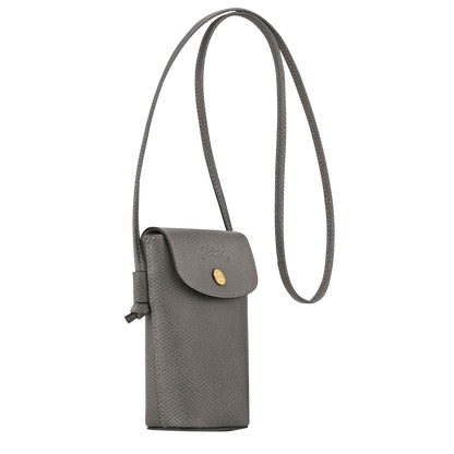 Longchamp Épure Phone case with leather lace Turtledove