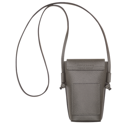 Longchamp Épure Phone case with leather lace Turtledove