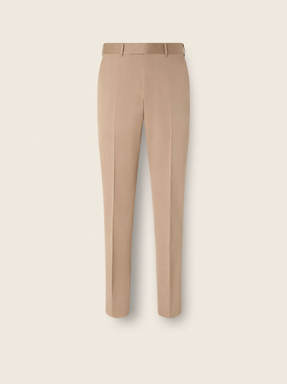 Zegna Beige Centoventimila Cotton And Wool Pants