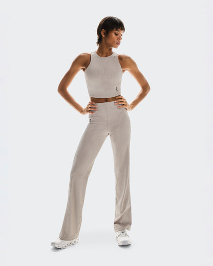On All-Day Ribbed Pants Desert | White (Women'S)
