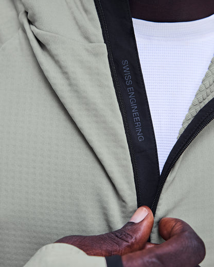 On Climate Zip Hoodie Brume