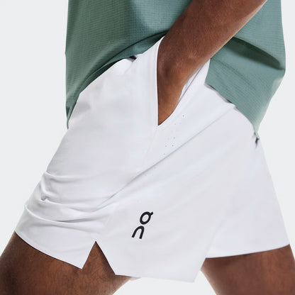 On 5" Court Shorts White