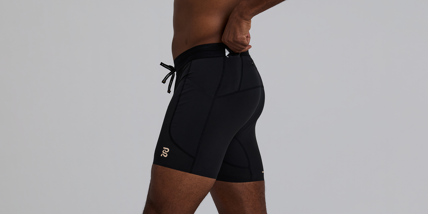 Bandit Mens Solite 5 Pocket Quarter Tights Black