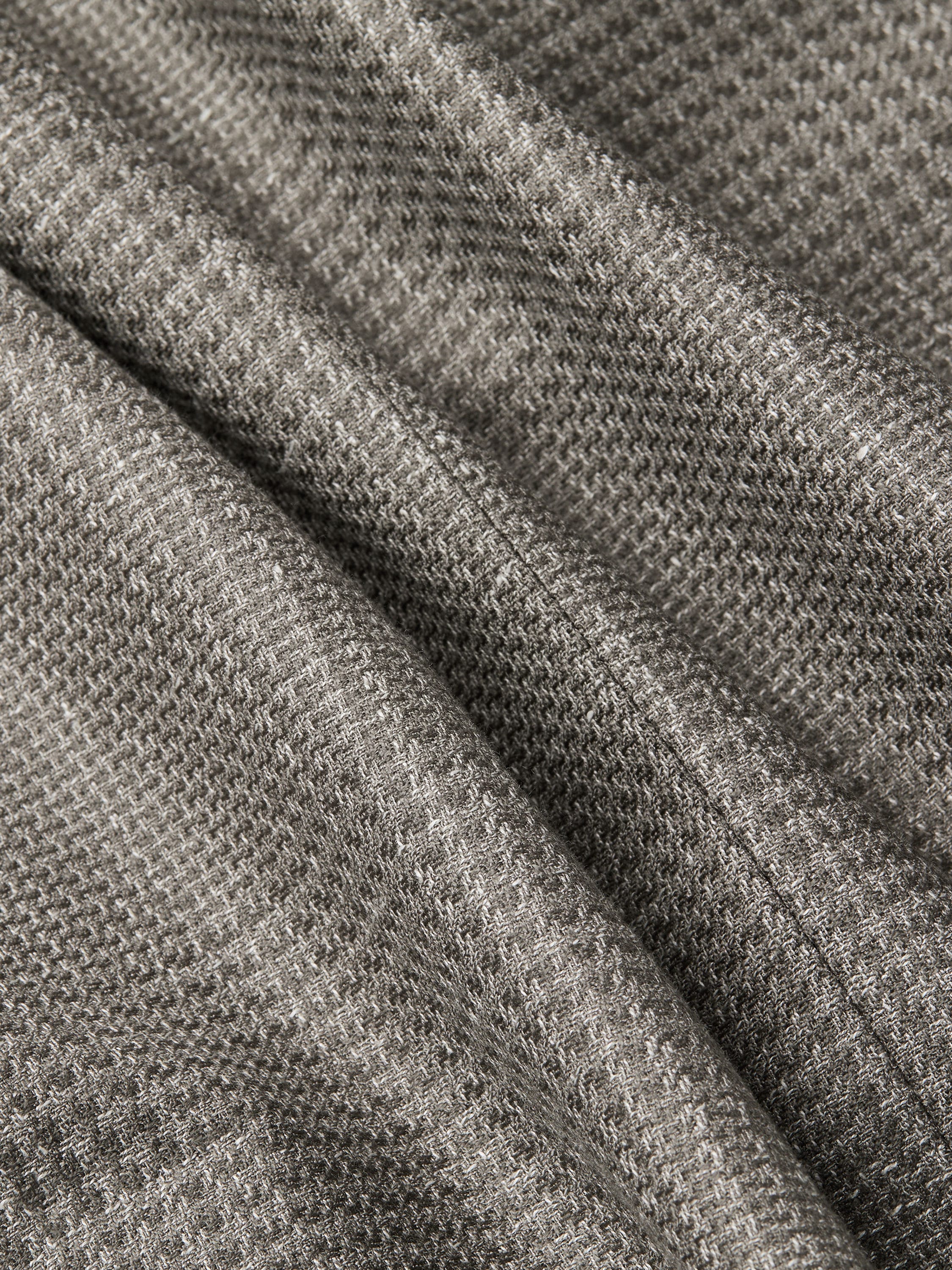 Zegna Grey And White Linen Cashmere And Silk Jacket