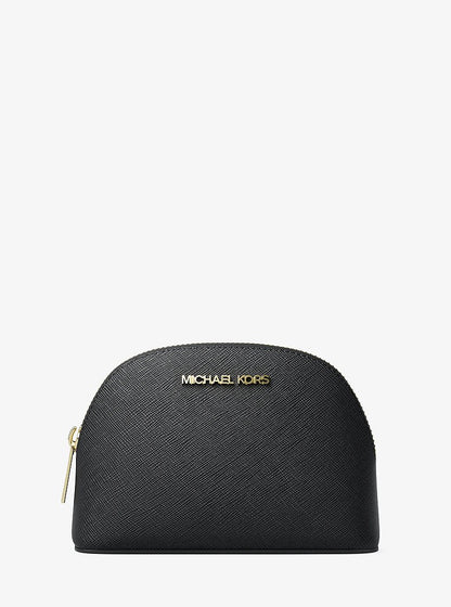 Jet Set Saffiano Leather Travel Kit Black Black