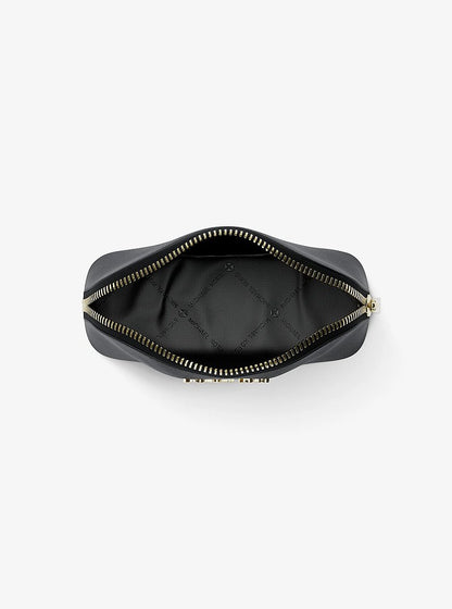 Jet Set Saffiano Leather Travel Kit Black Black