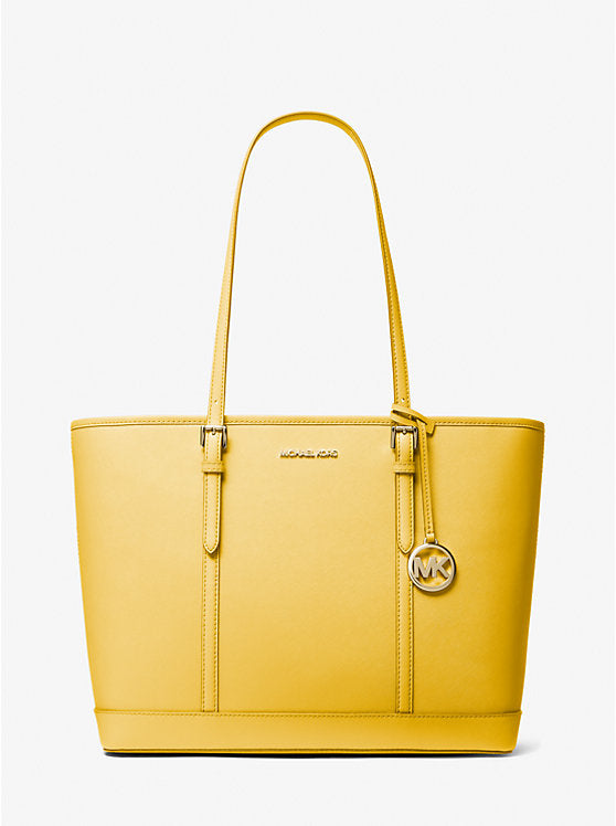 Micheal Kors Jet Set Travel Large Saffiano Leather Tote Bag Daisy Yellow