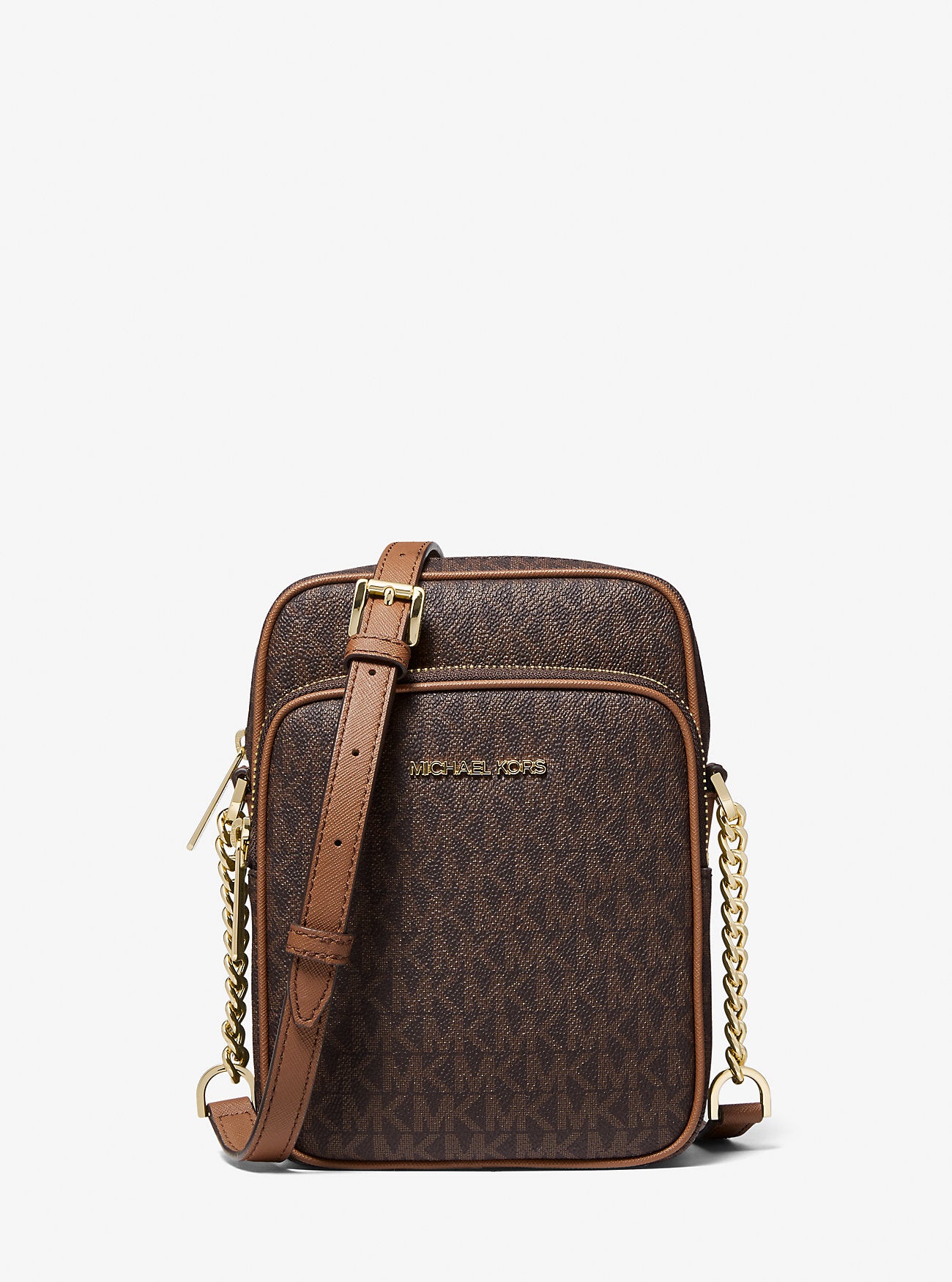 Jet Set Travel Medium Logo Crossbody Bag Brown Brown