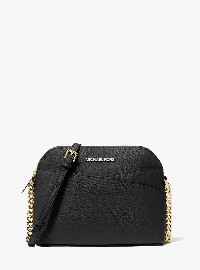 Jet Set Travel Medium Dome Crossbody Bag Black Black