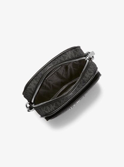Jet Set Travel Medium Logo Crossbody Bag Black Black
