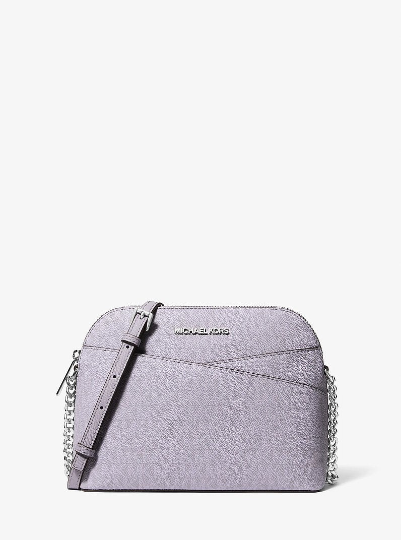 Jet Set Travel Medium Logo Dome Crossbody Bag Lilac Lilac