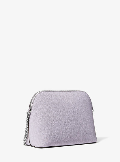 Jet Set Travel Medium Logo Dome Crossbody Bag Lilac Lilac