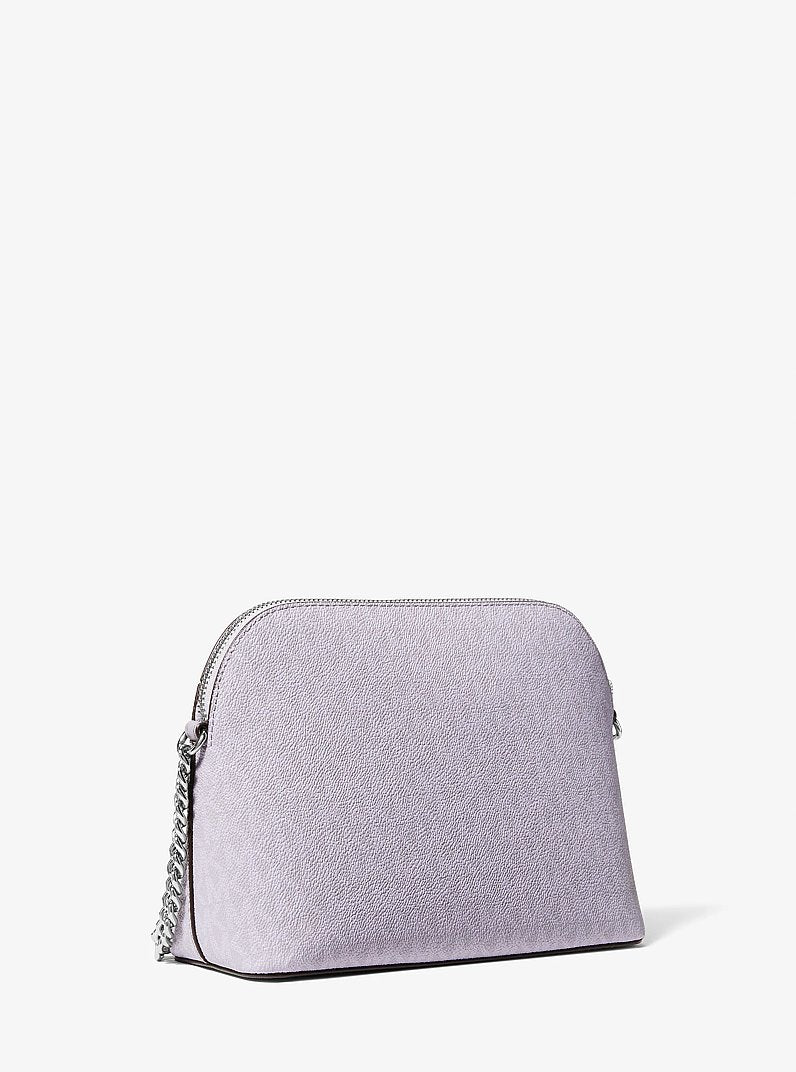 Jet Set Travel Medium Logo Dome Crossbody Bag Lilac Lilac