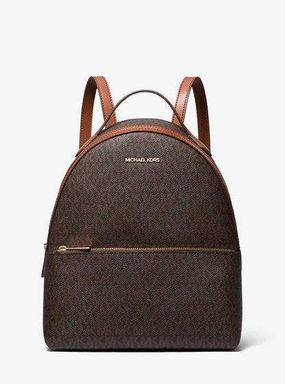 Sheila Medium Logo Backpack Brown Brown