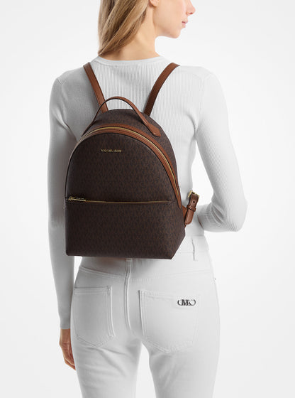 Sheila Medium Logo Backpack Brown Brown