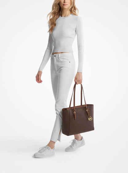 Charlotte Large 3-in-1 Signature Logo Tote Bag Brown Brown