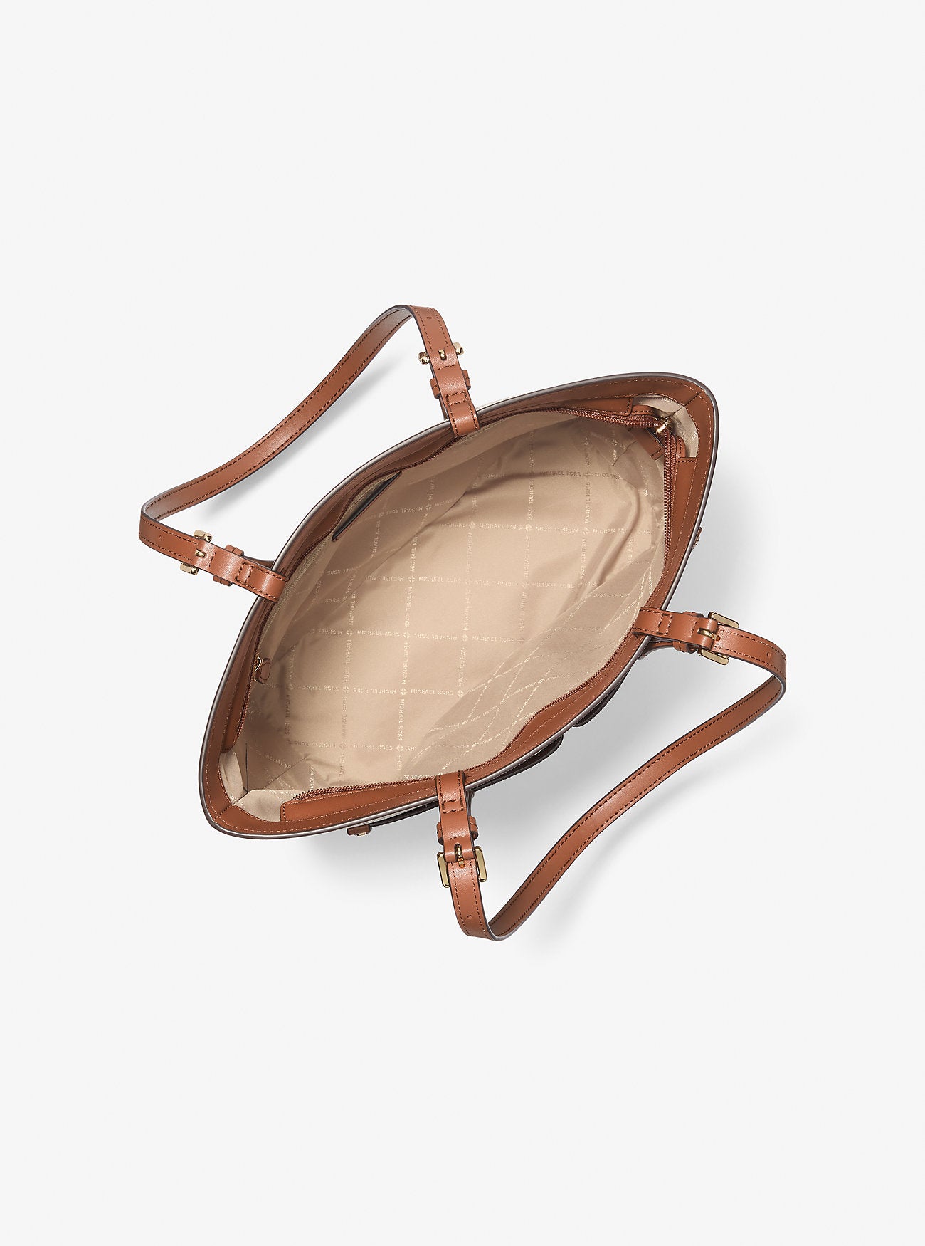 Jet Set Medium Logo Pocket Tote Bag Vanilla Vanilla