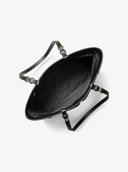 Jet Set Medium Pocket Tote Bag Black Black