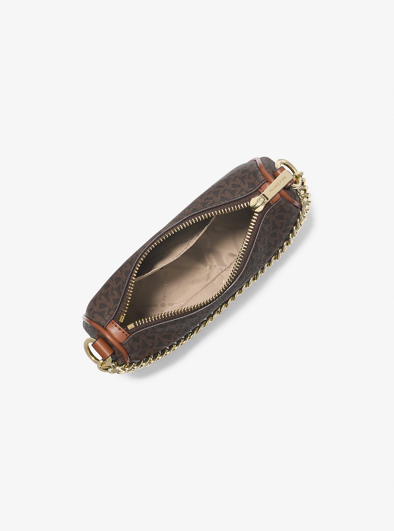 Carmela Small Signature Logo Convertible Crossbody Bag Brown Brown