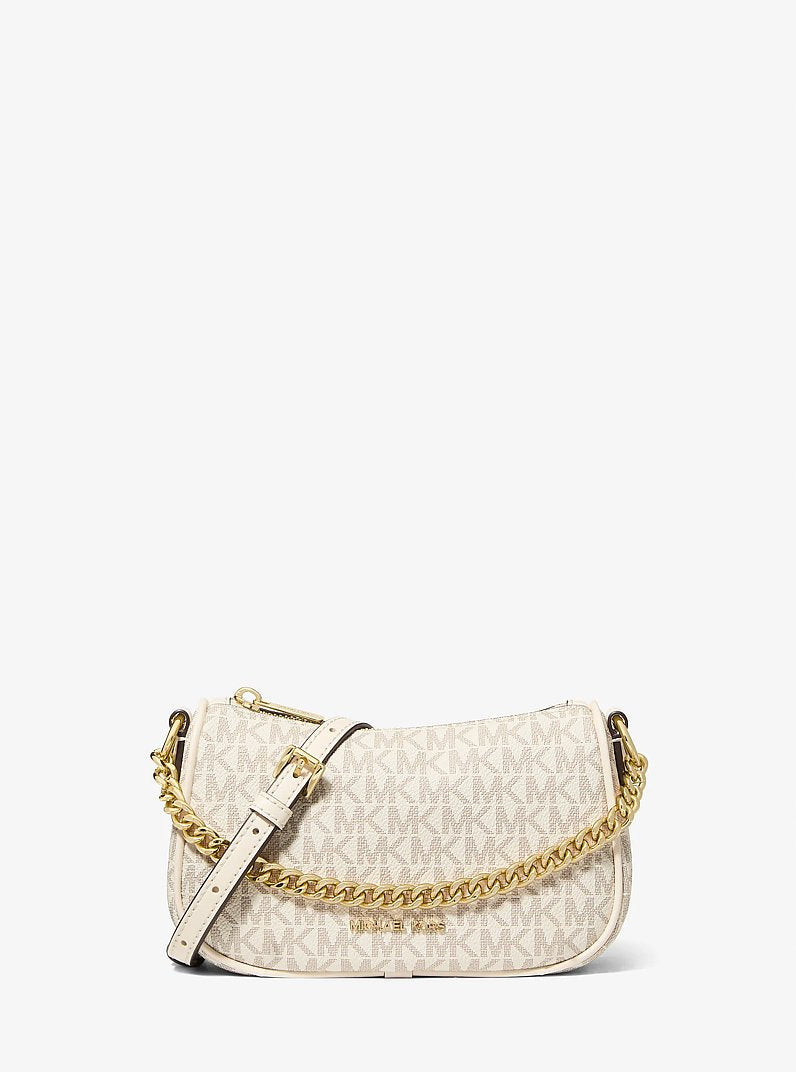 Carmela Small Signature Logo Convertible Crossbody Bag Lt Crm Multi Lt Crm Multi