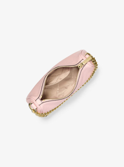 Carmela Small Pebbled Leather Convertible Crossbody Bag Powder Blush Powder Blush
