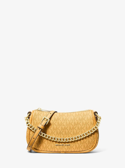 Carmela Small Signature Logo Convertible Crossbody Bag Honeywheat Honeywheat